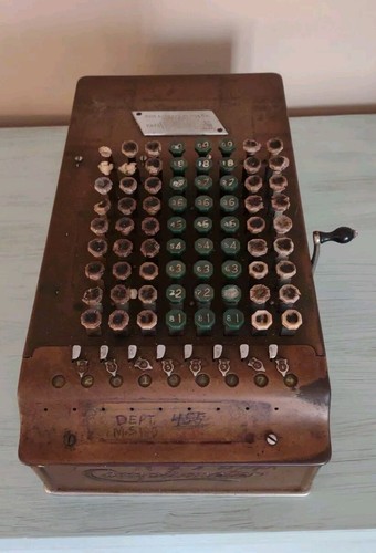 ANTIQUE Felt & Tarrant MFG Co. Comptometer Trade Adding Machine Chicago USA. GLE - Picture 2 of 13