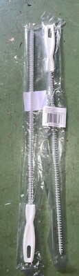 Lot of 2 Sink Drain Snake Hair Catching Unclog Removal Flexible 18'' Brush Tool