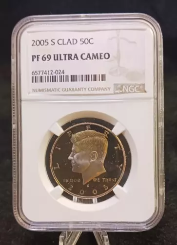 2005 S Clad NGC PF 69 Ultra Cameo Kennedy Half Dollar Coin