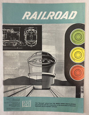 EISENBAHN - ARTIKEL aus DIE WELTBUCHENZYKLOPÄDIE - 1960 - TASCHENBUCHHEFT
