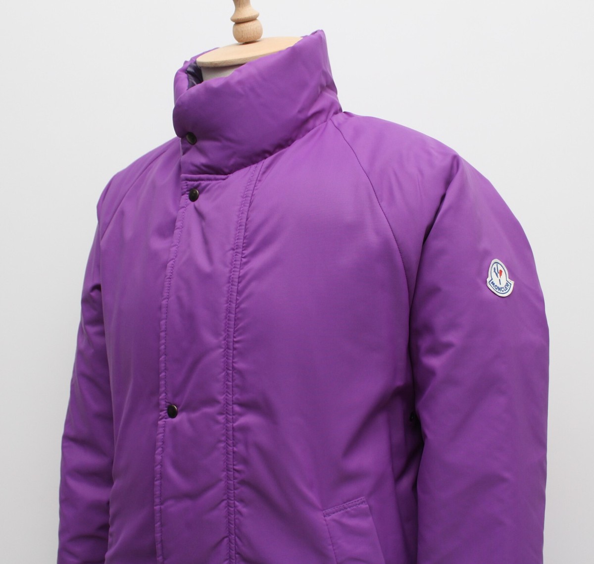 Men's Vintage MONCLER Down Puffer Jacket Coat 80s 90s 2 ~M PURPLE