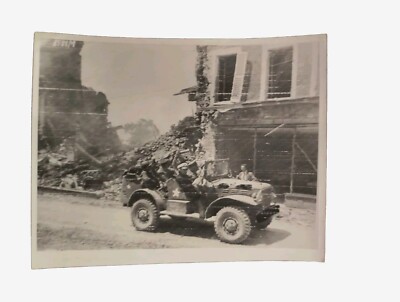 1944 DDAY NORMANDY ALLIED INVASION RADIO PHOTO GENERAL EISENHOWER ARNOLD USA UK