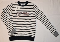 Petit Bateau Sweatshirt Mariniere Ringelpulli Blau Weiß Neu Gr. 152