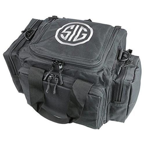 Sig Sauer Sigtac Tactical Handgun Pistol Revolver Range Bag with 5 Pockets & Shoulder Strap for
