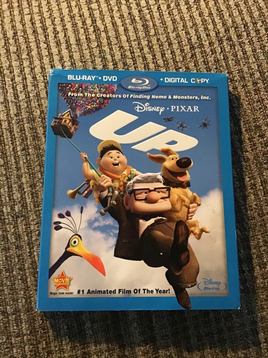 UP 2009 DISNEY BLU-RAY/DVD COMBO PACK NO DIGITAL CODE w/SLIPCOVER