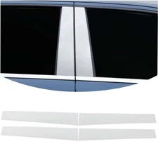 Stainless Door Window pillars post covers Trim for Dodge Ram 1500 18+Accessories