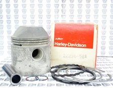 AMF Harley Davidson NOS NEW 22256-58A Piston w/ Rings & Pin XLCH XLH