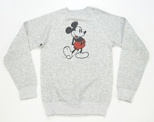 Rare Vintage DISNEY CASUALS Mickey Mouse Crewneck Sweatshirt 80s 90s Gray SZ XL
