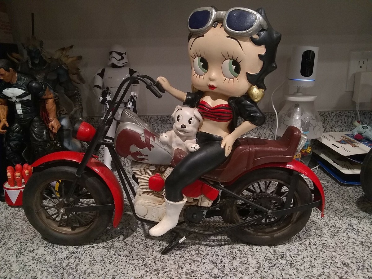 Betty Boop With Motorcycle Rare 20