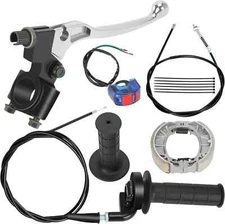 Mini Bike Throttle Assembly Kit + Mini Bike Drum Brake Lever for Coleman