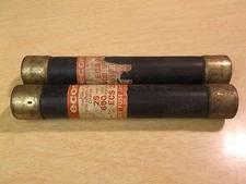 Fuse Econ ECS25 600V Time Delay Dual Element, Lot of 2 *FREE SHIPPING*