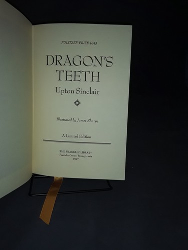 Dragon's Teeth Upton Sinclair Franklin Library 1977 Pulitzer 1943 HB BN 240717 - Picture 8 of 9