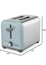 BELLA 2 Slice Toaster - Aqua