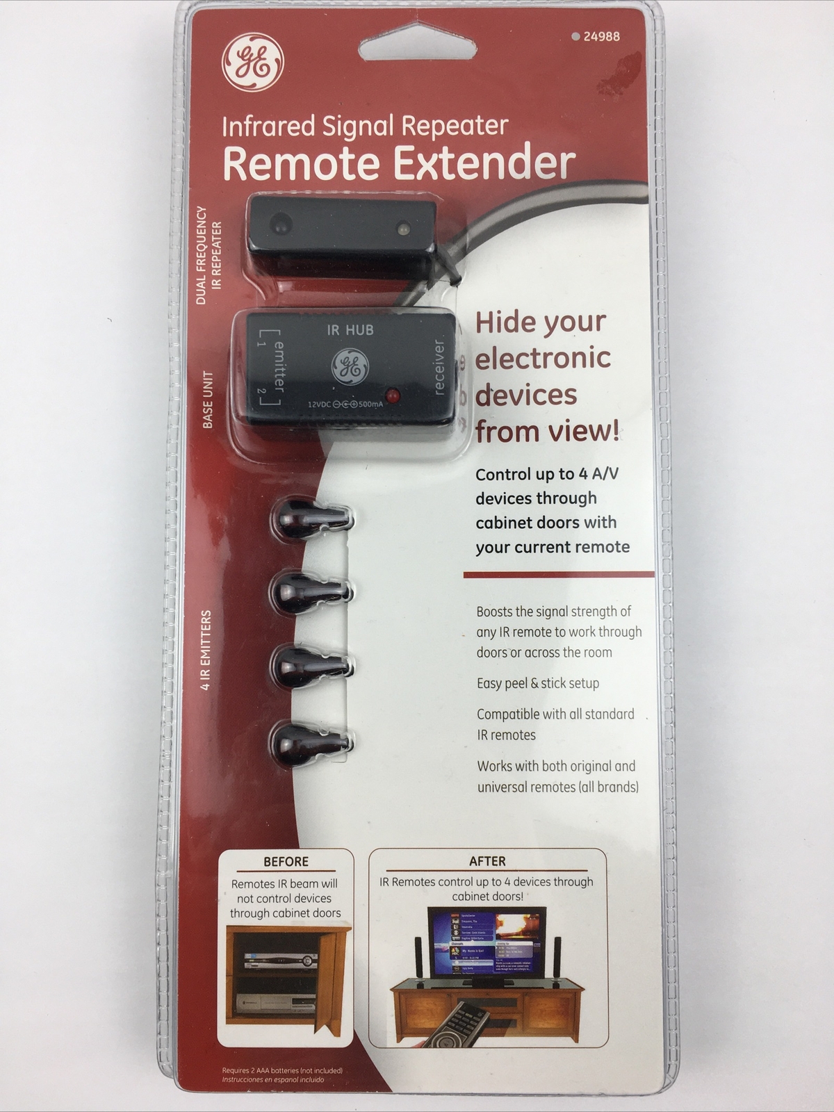 LG Infrared Signal Repeater Remote Extender for Enhanced Control