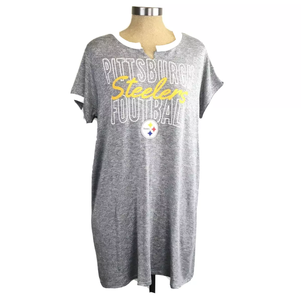 Pittsburgh Steelers Sleepwear Womens XL NFL Team Apparel Nightshirt  Nightgown