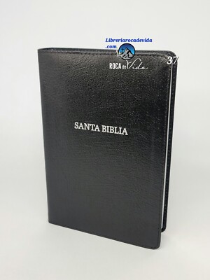 Biblia letra grande 12 puntos Reina-Valera 1960  manual piel fabricada negro 