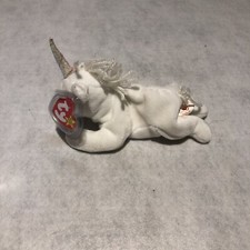 Ty Beanie Baby Mystic Unicorn Error 1993 1994 Tags Ear Tag Plastic Case Rare