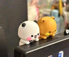 MITAO Panda Couple YIER Bubu and Dudu Cute Peekaboo Deco Toy Couple Gift 1.7 in