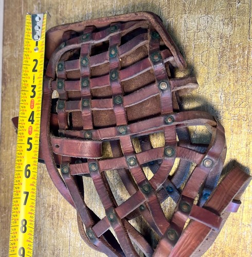 Vintage Woven Leather Large Animal Muzzle Pre Owned Adjustable Straps Ray Allen? - Picture 7 of 8