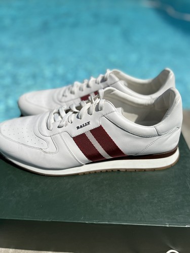 Astel mens sneaker bally stripe white 
