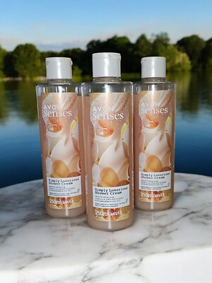 Avon Senses Damen Set SIMPLY LUXURIOUS Cream Pflege 3x Duschgel Vanille Pfirsich