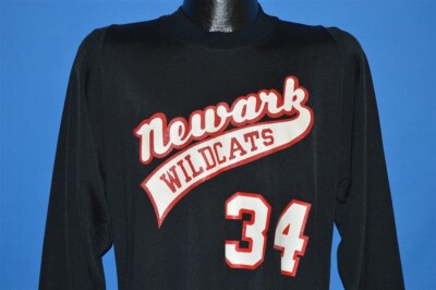 vtg 80s NEWARK WILDCATS #34 CHAMPION FOOTBALL JERSEY COTTON NYLON  