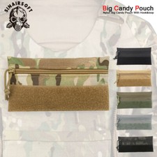 Tactical Front Pouch Zipper Bag Portatile Storage Pack Gancio Posteriore per Pettorina