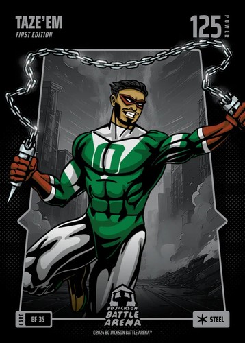 Bo Jackson Battle Arena Taze'Em BF-35 Jayson Tatum Steel Battlefoil