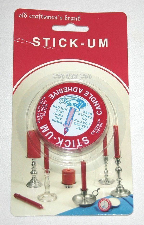 Fox Run Old Craftsmen's Brand StickUm Candle Adhesive Never Hardens