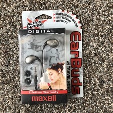 Ear Buds Maxell Action Sports Digital 3.5 mm plug - New