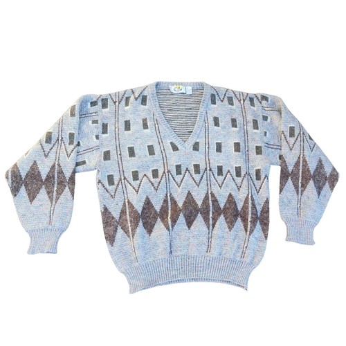 Iredell County Sweater Mens Size L Made in the USA Vintage Light 