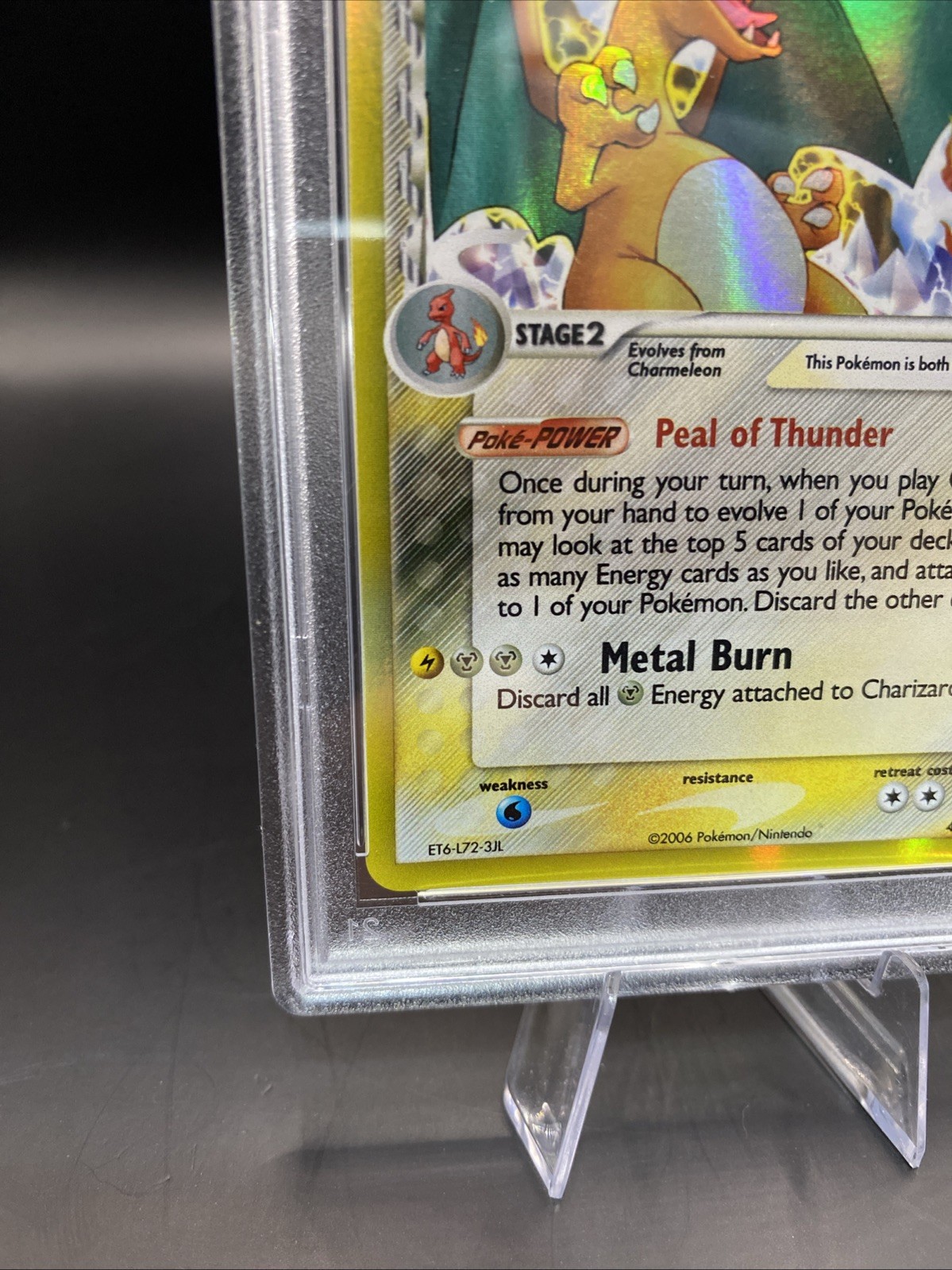 Charizard Delta Species Holo Crystal Guardians 4/100 PSA 8 view 5