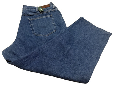 L.L. Bean Dbl L Jeans Men's Size 40 X 30 Blue Denim Natural Fit 5 Pockets NEW