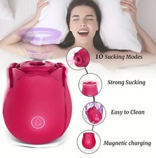 Rose Massager Strong Vibration, Water Resistant, 10 Settings, Rechargeable NEW 