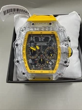 Activa X Invicta Men's Watch w/Skeleton Dial - 44.3mm, Yellow ACW2305-001