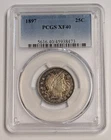 1897 Barber Quarter ~ PCGS XF40 ~ Toned Silver 25c
