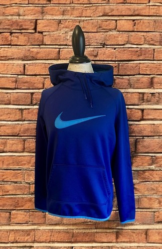 Sudadera con capucha para mujer Nike DRI-FIT mediana azul/verde azulado agujeros para el pulgar - Imagen 8 de 18