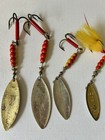 Vintage Mepps Aglia Long Spinner Lot #5 #5 #4 #3 Made in France Fishing Lures — photo 2