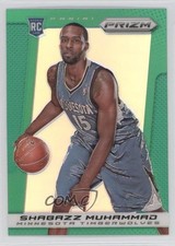 2013-14 Panini Prizm Retail Green Prizm Shabazz Muhammad #261 0b9