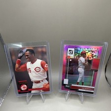 Donruss Cincinnati Reds Joe Morgan, Reggie Sanders Baseball Lot of 2 Cards