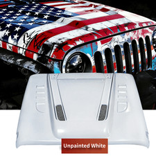 Vented Hood Scoop For 2007-2018 Jeep Wrangler Jk Jku Rubicon Sahara Sport Style