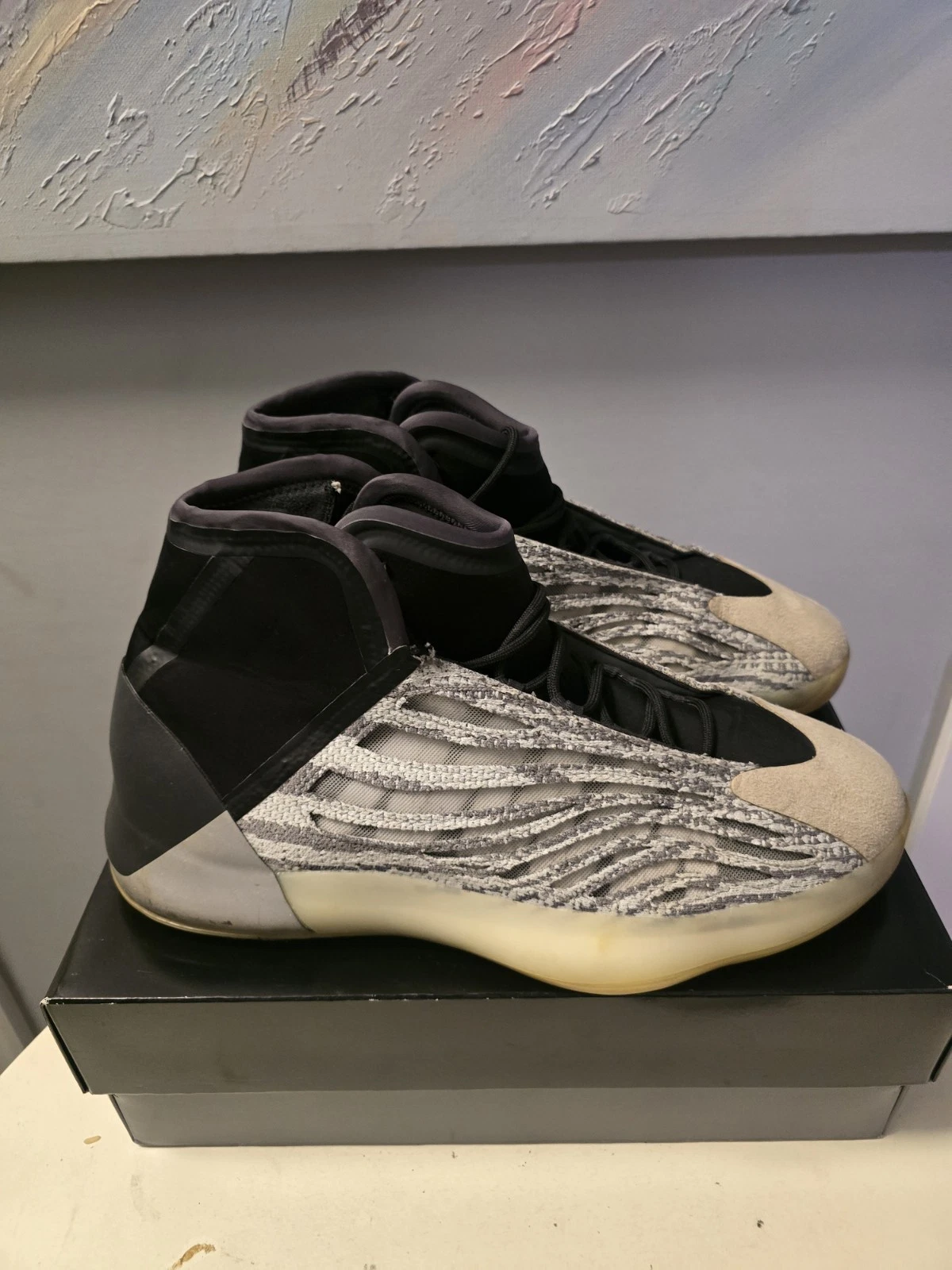 Adidas Yeezy Quantum Uomo Taglia 12.5 Sneakers Sportive Casual EG1535