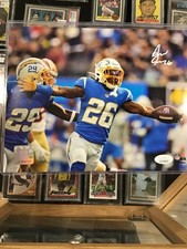 ASANTE SAMUEL JR SIGNED AUTO JSA PHOTO CHARGERS 