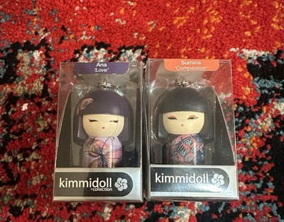 Kimmidoll Keychain Lot Ana LOVE & Sumina COMPASSION Mini Doll Figures New In Box
