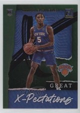 2020-21 Panini Donruss Great X-Pectations Green Flood Immanuel Quickley #25 10wc