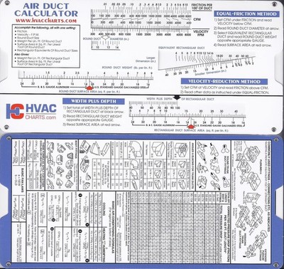 Air Duct Sizing Calculator