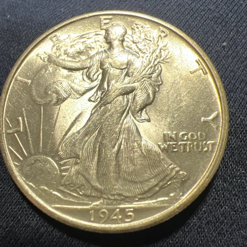 BU 1945-S Walking Liberty SILVER Half Dollar UNCIRCULATED UNC MS BEAUTIFUL COIN