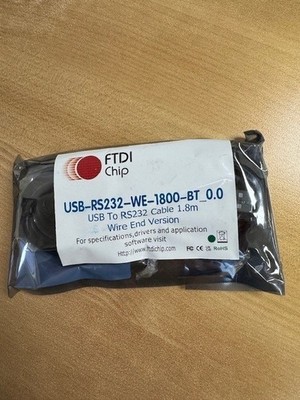 2x 1.8M USB to RS232 Serial Cable Wire End USB-RS232-WE-1800-BT-0.0 Flying Leads