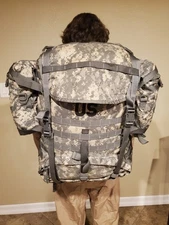 US MILITARY MOLLE II Large-COMPLETE-Rucksack/Field Pack/Frame/Pouches/Straps ACU