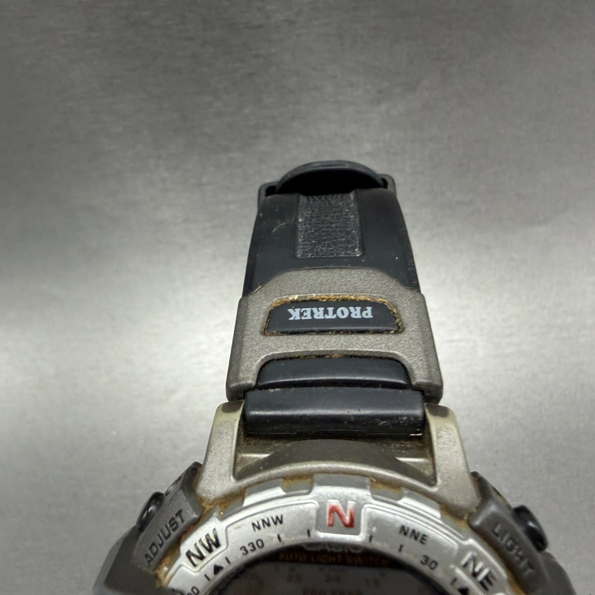 Casio Pro Trek PRT-500 Watch Men 48mm Analog Digital Gray Tone 